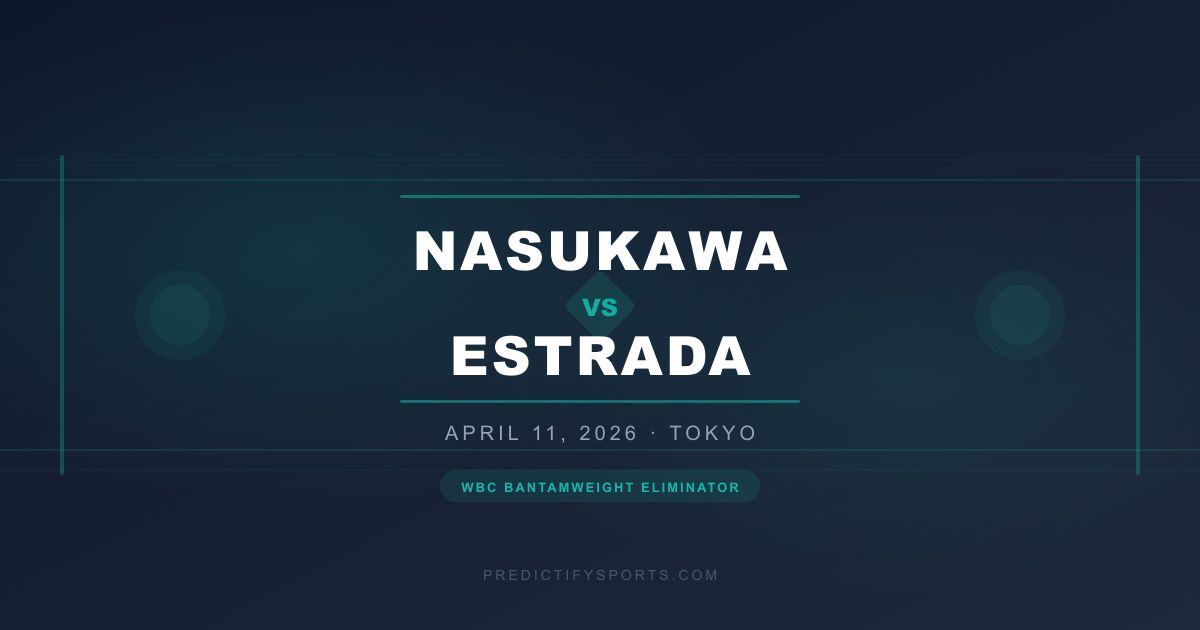 Nasukawa vs Estrada Prediction โ April 11, 2026